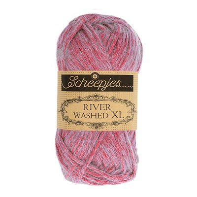 Scheepjes River Washed XL 985 Ganges - roze mint