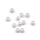 Kraal 3 mm parel - parel wit (10 gram)
