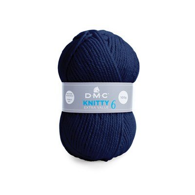 DMC Knitty 6 971 marine blauw op=op uit collectie 