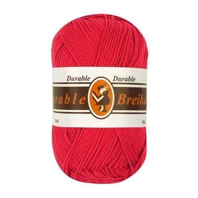 Durable Cotton 8 brei- en haakgaren 16 rood