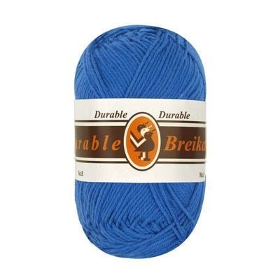 Durable Cotton 8 brei- en haakgaren 207 blauw op=op uit collectie 