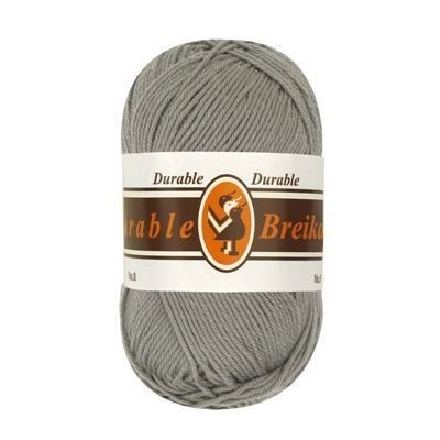 Durable Cotton 8 brei- en haakgaren 2235 midden grijs op=op uit collectie 