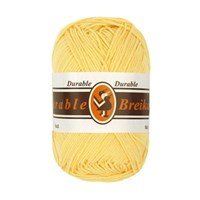 Durable Cotton 8 brei- en haakgaren 274 licht geel (op=op uit collectie)