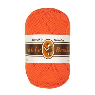 Durable Cotton 8 brei- en haakgaren 3104 zacht oranje