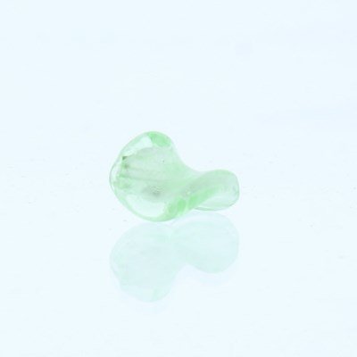 Kraal 18 mm glas - twist licht groen CF1\80528 4 stuks op=op 
