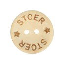 Knoop 15 mm houtlook - Stoer
