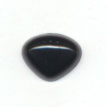 Neus 9 mm rond zwart 5 stuks 