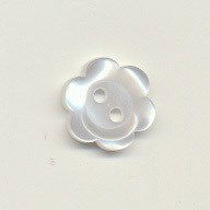 knoop 15 mm bloem - room wit