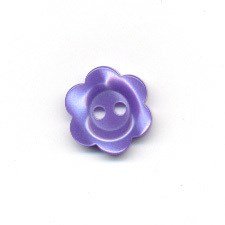 knoop 15 mm bloem - paars