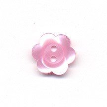 knoop 15 mm bloem - licht rose