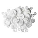 Knoop 11 mm transparant - wit