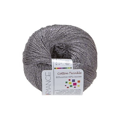 Lammy Yarns Cotton twinkle 235 grijs op=op 