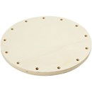 Houten cirkel 18 cm met gaatjes (10 mm dik)