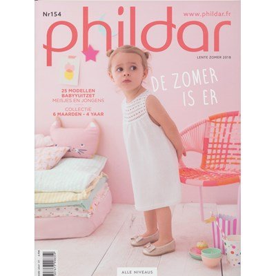 Phildar nr 154 lente zomer 2018 - 25 modellen voor baby en peuter op=op uit collectie 