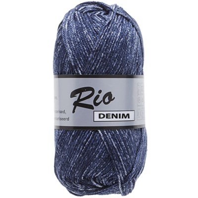 Lammy Yarns Rio denim 658 donker jeans blauw