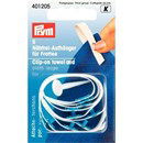 Clip on handdoeklusjes - wit (5 stuks) - Prym 401205