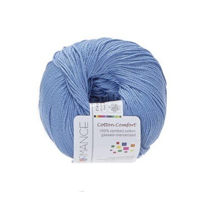 Lammy Yarns - Cotton Comfort 087 helder blauw op=op 