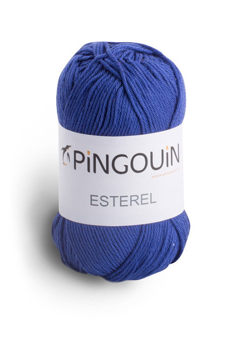 Gomitolo Pinguino Pingo Esterel 100% Cotone - 50g, 105m, Blu Navy, Ferri N. 3