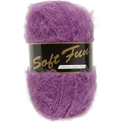 Lammy yarns - Soft fun 740 paars op=op uit collectie 