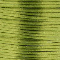 Satijnkoord 3 mm 012 linde groen - Kumihimo 5 mtr 