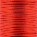 Satijnkoord 3 mm 025 rood - Kumihimo (5 mtr)