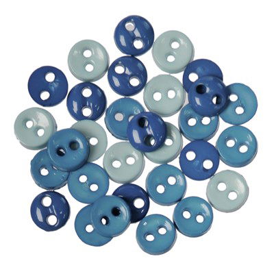knoop 6 mm blauw aqua mix op=op 