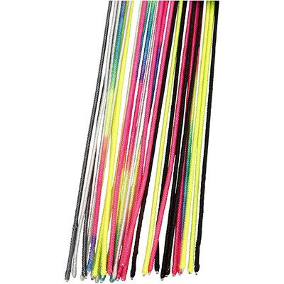 Ijzerdraad met nylon 1,5 mm a 40 cm gekleurd 30 stuks 