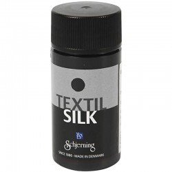 Zijdeverf 33089 diep zwart 50 ml - Textil Silk