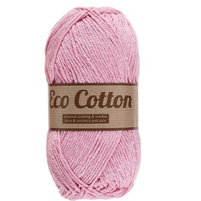 Lammy Yarns Eco Cotton 710 roze op=op uit collectie 