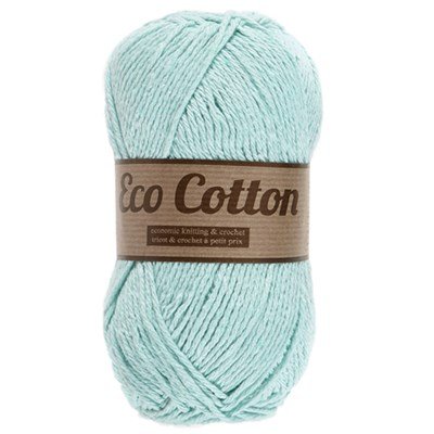 Lammy Yarns Eco Cotton 062 licht aqua blauw op=op uit collectie 