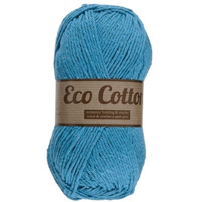 Lammy Yarns Eco Cotton 459 donker aqua blauw op=op uit collectie 
