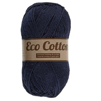 Lammy Yarns Eco Cotton 890 marine blauw op=op uit collectie 
