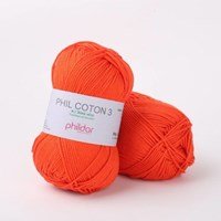 Phildar Phil coton 3 Vermillon