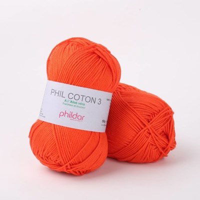 Phildar Phil coton 3 Vermillon op=op uit collectie 
