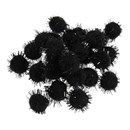 Pompon 12-13 mm metallic black (ca 80 stuks)