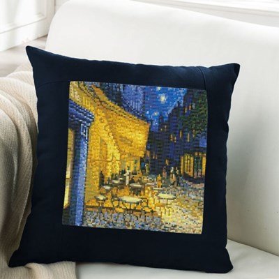 Borduurpakket kussen Vincent van Gogh - terras