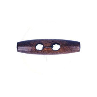 Knoop 15 mm houtje touwtje donker hout