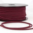 Elastiek koord 3  mm - rood donker (1 meter)