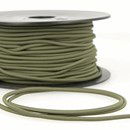 Elastiek koord 3  mm - groen olijf (1 meter)