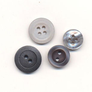 Knoop 15 mm grijs