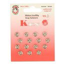 Drukknoop 7 a 8 mm nickel (15 stuks)