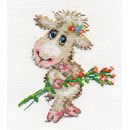 Borduurpakket dieren - pretty lamb 0-105 (op=op)