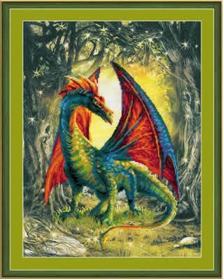 Borduurpakket sprookje - Forest dragon