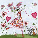 Borduurpakket meisje - miss heart