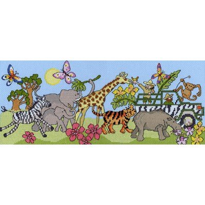 Borduurpakket dieren - Safari fun - BTXJR24