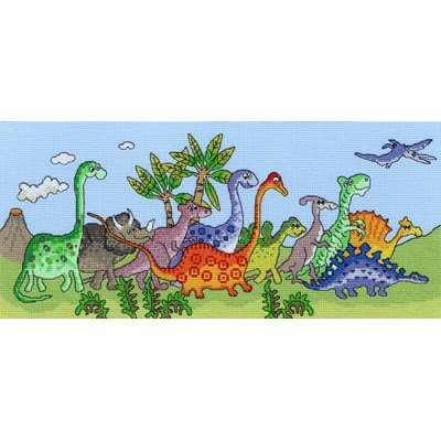 Borduurpakket dieren - dinosauri fun - BTXJR22