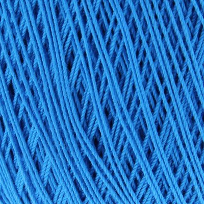 Lammy Yarns Coton crochet NO 10 - 457 helder blauw