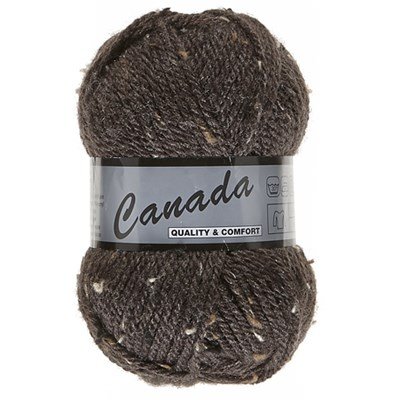 Lammy Yarns Canada tweed 430 donker bruin
