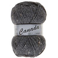 Lammy Yarns Canada tweed 425 donker grijs