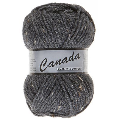 Lammy Yarns Canada tweed 425 donker grijs